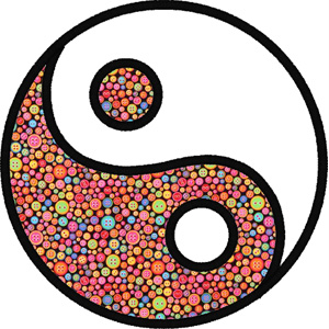 YinYang embroidery design