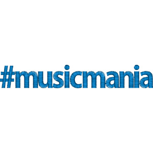 #musicmania embroidery design
