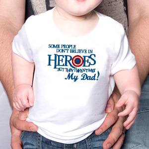 My dad heroe custom embroidery design