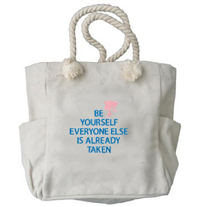 Be yourself (by O. Wilde) custom embroidery design