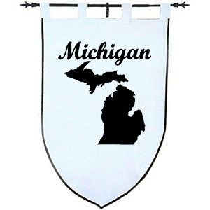 Michigan custom embroidery design