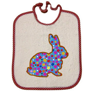 Rabbit Applique custom embroidery design