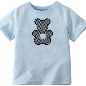 Bear custom embroidery design