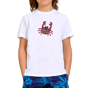 Crab Applique custom embroidery design