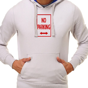 No parking custom embroidery design