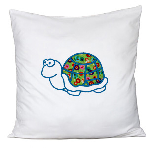 Turtle Applique custom embroidery design