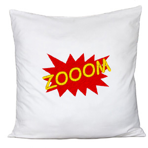 Zooom custom embroidery design