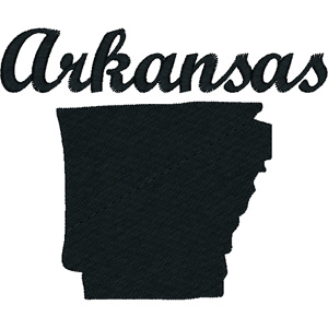 Arkansas embroidery design