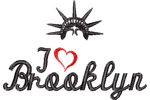 I love brooklyn embroidery design