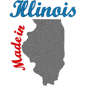 Illinois embroidery design