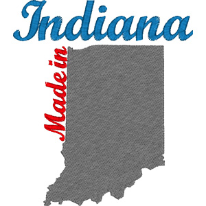 Indiana embroidery design