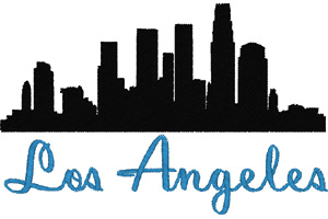 Los Angeles embroidery design