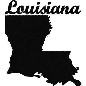 Louisiana embroidery design