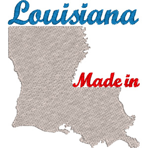 Louisiana embroidery design