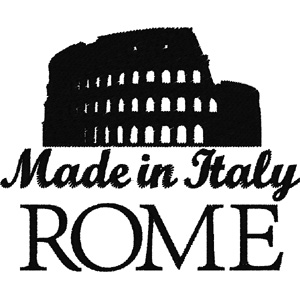 Made in Italy Rome embroidery design