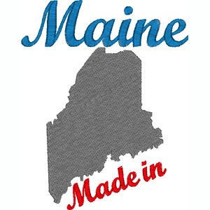 Maine embroidery design