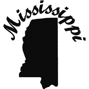 Mississippi embroidery design
