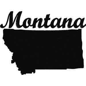 Montana embroidery design
