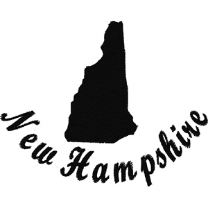 New Hampshire embroidery design