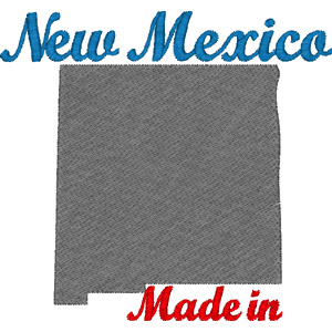 New Mexico embroidery design