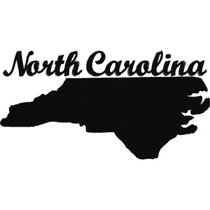 North Carolina embroidery design