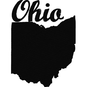 Ohio embroidery design
