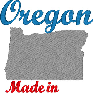 Oregon embroidery design