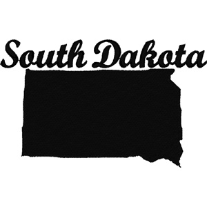 South Dakota embroidery design