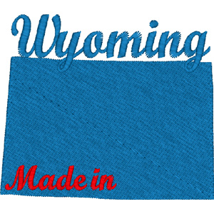 Wyoming embroidery design