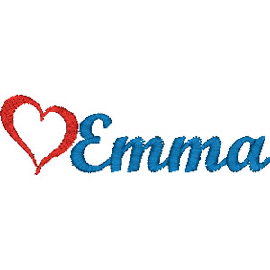 Emma embroidery design