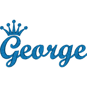 George embroidery design