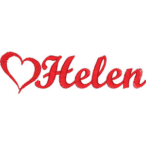 Helen embroidery design