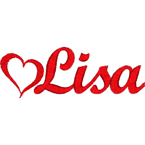 Lisa embroidery design