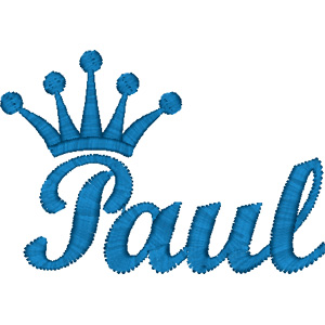 Paul embroidery design