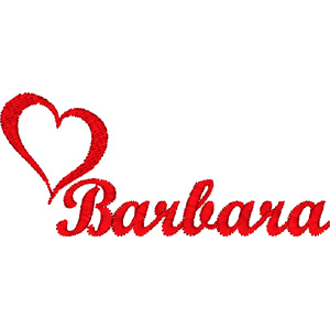 Barbara embroidery design
