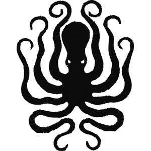 Octopus embroidery design