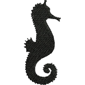 Seahorse embroidery design
