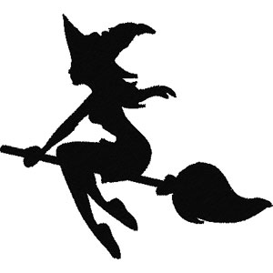 Witch embroidery design