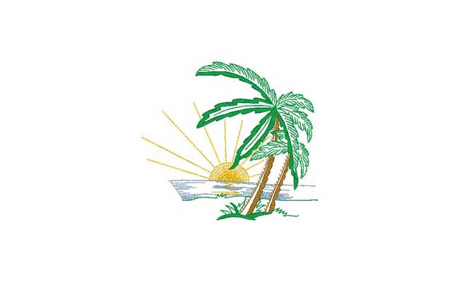 palm embroidery designs